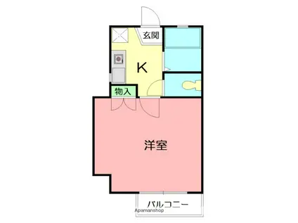 ステラハイツ(1K/2階)の間取り写真