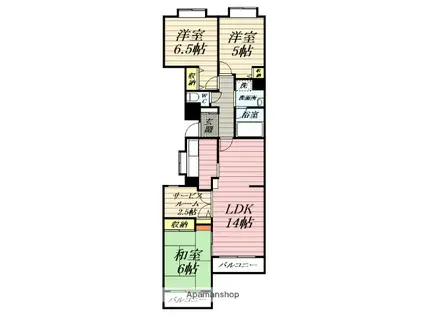 クリオ鎌倉笛田(3SLDK/4階)の間取り写真