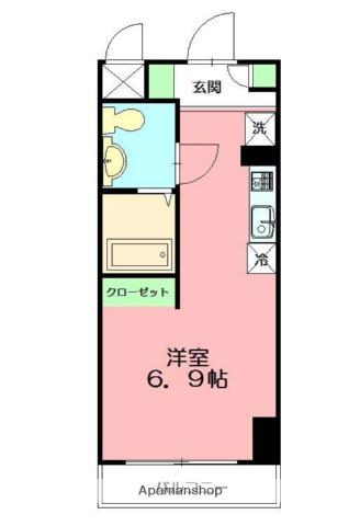 カレッジテラス東海大学前A棟(ワンルーム/3階)の間取り写真