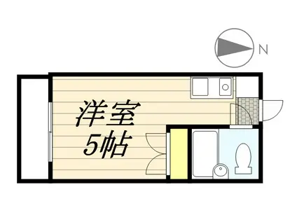 三貴ハイム(ワンルーム/4階)の間取り写真