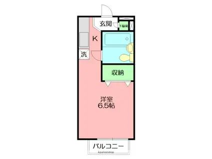 アルテミスTOKAI(1K/2階)の間取り写真