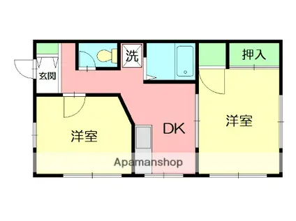 アルテメゾン(2K/1階)の間取り写真