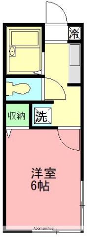 サンアネックス(1K/1階)の間取り写真