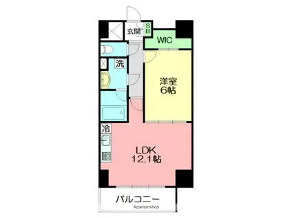 NEU CLAIR (1LDK/6階)の間取り写真