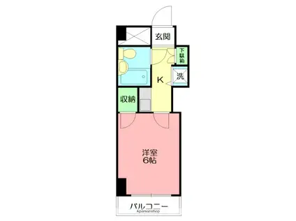 メインステージ平塚駅前(1K/2階)の間取り写真