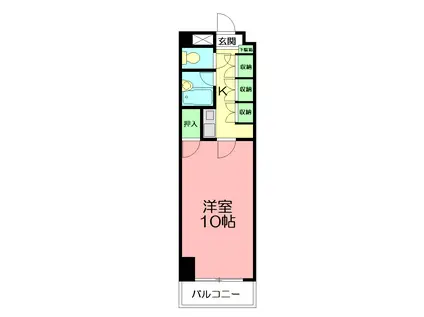 ステアーズアパートメント(1K/3階)の間取り写真