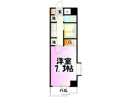 サニープラザ(1K/3階)の間取り写真