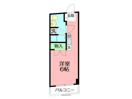 カナスカイビル(ワンルーム/5階)の間取り写真