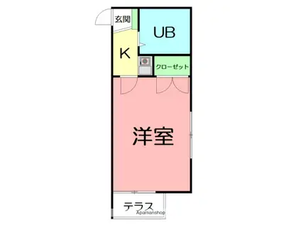 レオパレス桜台(1K/2階)の間取り写真