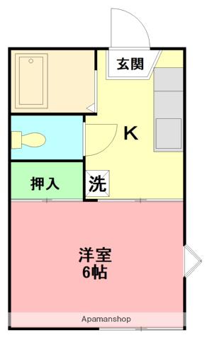 シティエレガンス(1K/2階)の間取り写真