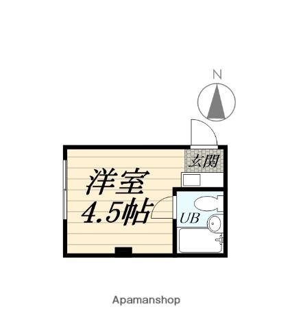 藤沢本町ビル(ワンルーム/3階)の間取り写真