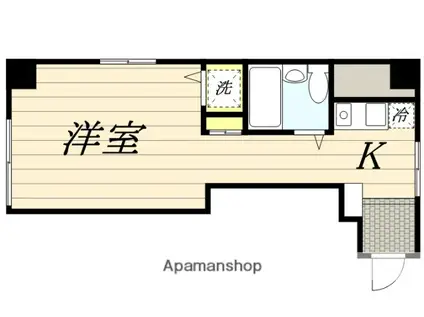 誠心ビル(ワンルーム/5階)の間取り写真