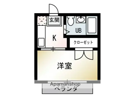 CATTAR(1K/1階)の間取り写真