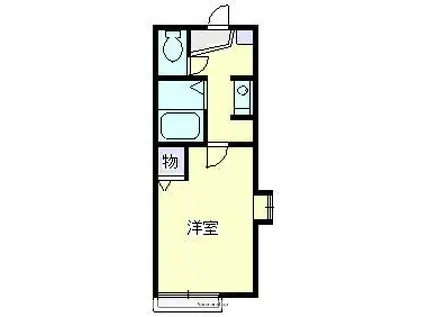 コーポTSUBASA(1K/1階)の間取り写真
