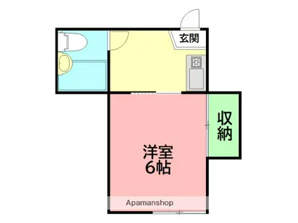 新久荘(1K/2階)の間取り写真