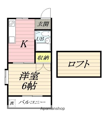 レオパレス茅ヶ崎第28(1K/2階)の間取り写真