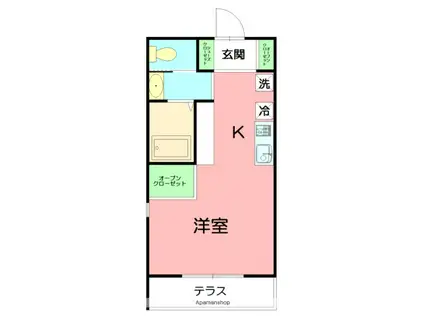 ARUKA013(ワンルーム/2階)の間取り写真