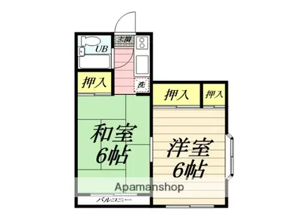 フェアリーヒルズ(2K/3階)の間取り写真