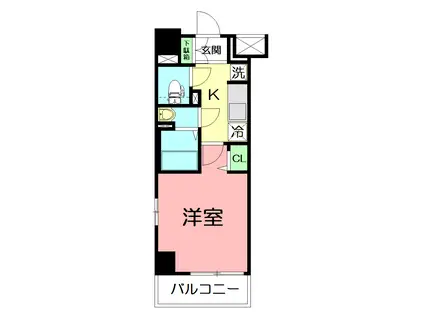 N-STAGE FUJISAWA(1K/5階)の間取り写真