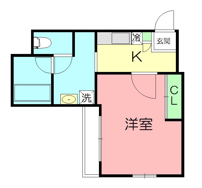 ACCESS湘南平塚(1K/11階)の間取り写真