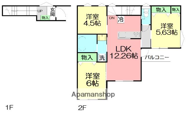 ドマーニ辻堂(3LDK/1階)の間取り写真
