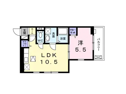 セトル27(1LDK/1階)の間取り写真