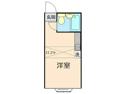 SURF HOUSE(ワンルーム/1階)の間取り写真