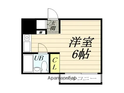 TOP・桜ケ丘第2(ワンルーム/2階)の間取り写真