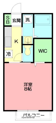 ロイヤルハイツ7(1K/1階)の間取り写真