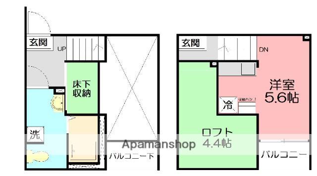 プリエール鵠沼海岸(ワンルーム/1階)の間取り写真