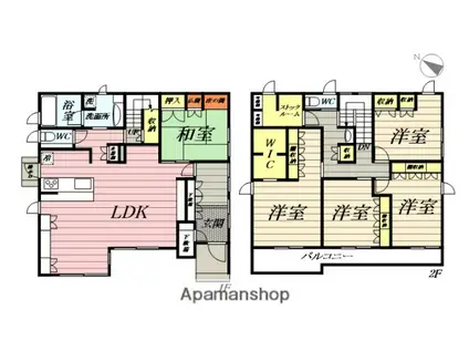 江ノ島電鉄 湘南海岸公園駅 徒歩7分 2階建 築6年(5LDK)の間取り写真