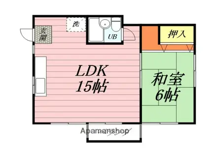 サンパティック大町(1LDK/2階)の間取り写真