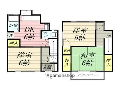 高田ハイツⅠ(3DK)の間取り写真
