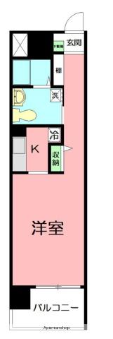 レオ グランデ(1K/6階)の間取り写真
