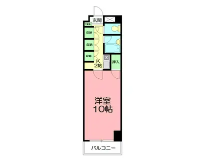 ステアーズアパートメント(1K/3階)の間取り写真