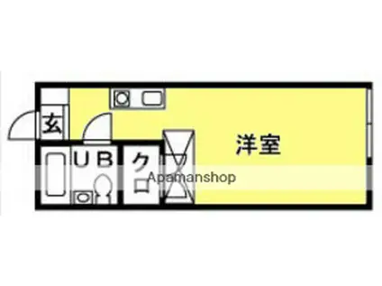 スペース松蓮寺(1K/2階)の間取り写真