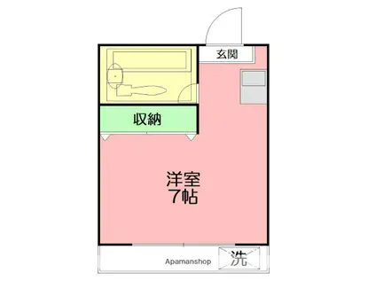 メゾン・ド・ブラン東海大学前AB(ワンルーム/3階)の間取り写真