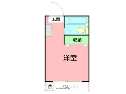 メゾン・ド・ブラン東海大学前AB(ワンルーム/1階)の間取り写真