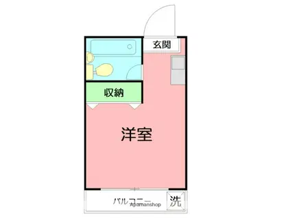 メゾン・ド・ブラン東海大学前AB(ワンルーム/3階)の間取り写真