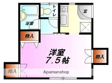 さんえすと(1K/2階)の間取り写真