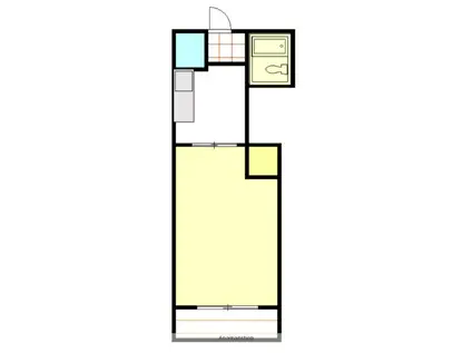 顕名ビル(1K/3階)の間取り写真