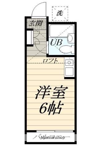 アップルハウス 藤沢本町(ワンルーム/1階)の間取り写真