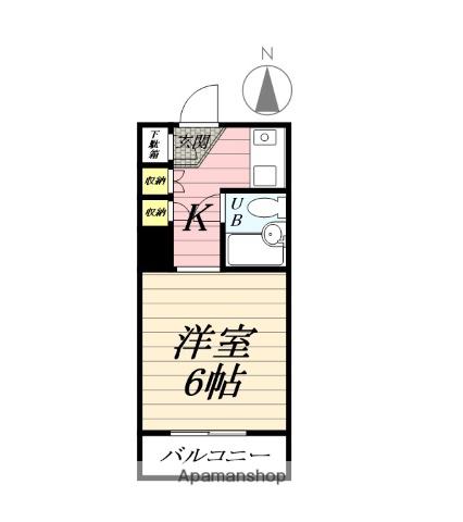TOP・桜ケ丘第2(ワンルーム/2階)の間取り写真