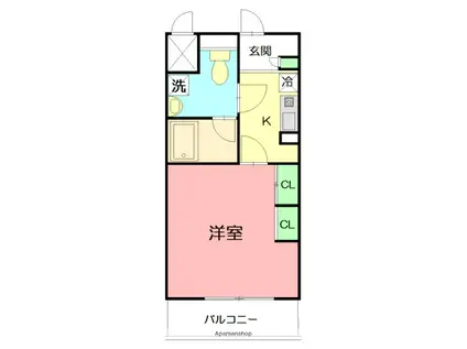 ACCESS湘南平塚(1K/10階)の間取り写真