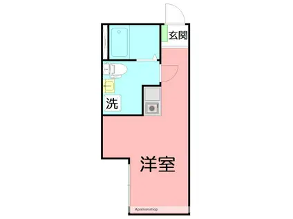 マキアート長後(1K/1階)の間取り写真