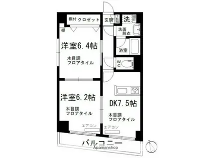クリオ蒔田壱番館(3LDK/4階)の間取り写真