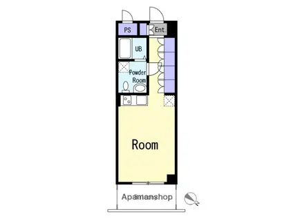 ISOLETTA DUE(ワンルーム/3階)の間取り写真