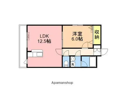 サンローゼ(1LDK/2階)の間取り写真