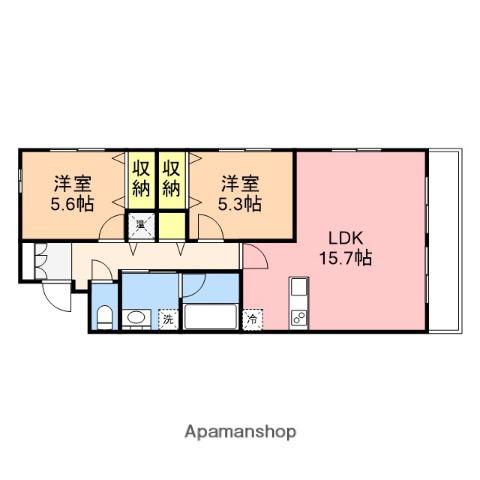 GRAN BOON(2LDK/1階)の間取り写真