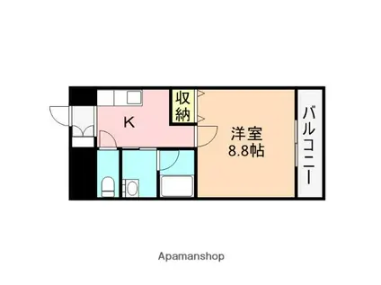 コンコース東堀(1K/5階)の間取り写真